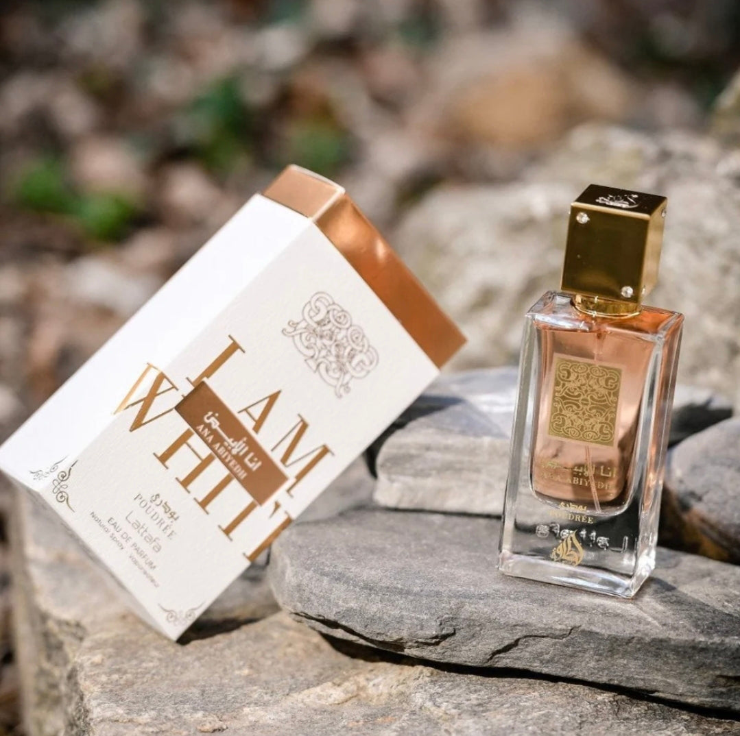 Ana Abiyedh I am White poudrée Lattafa أنا الأبيض بودري 60ml