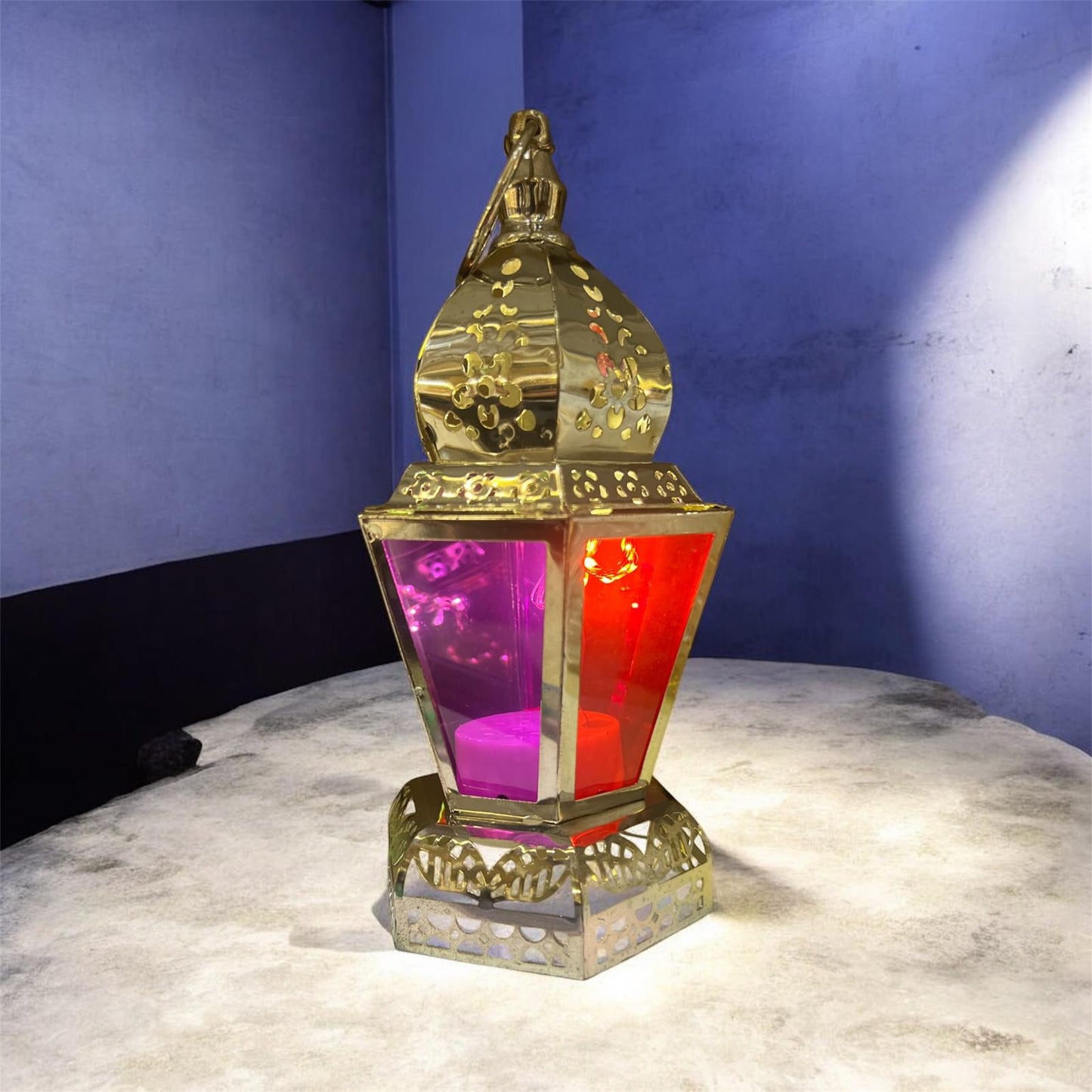 Ramadan Lantern with LED/Music - فانوس رمضان مع إضاءة واغنية رمضان