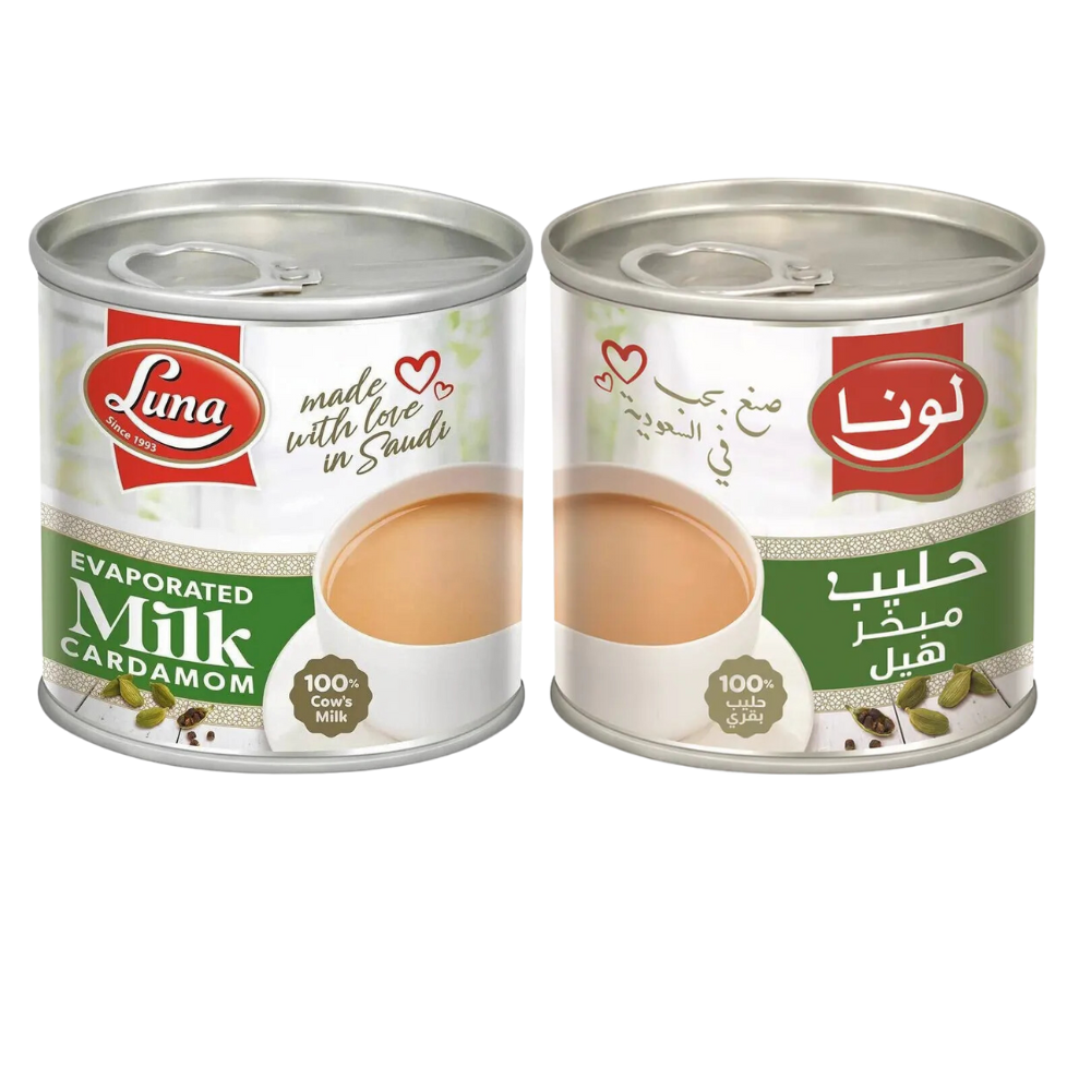 Luna Evaporated Milk Cardamom - لونا حليب مبخر هيل