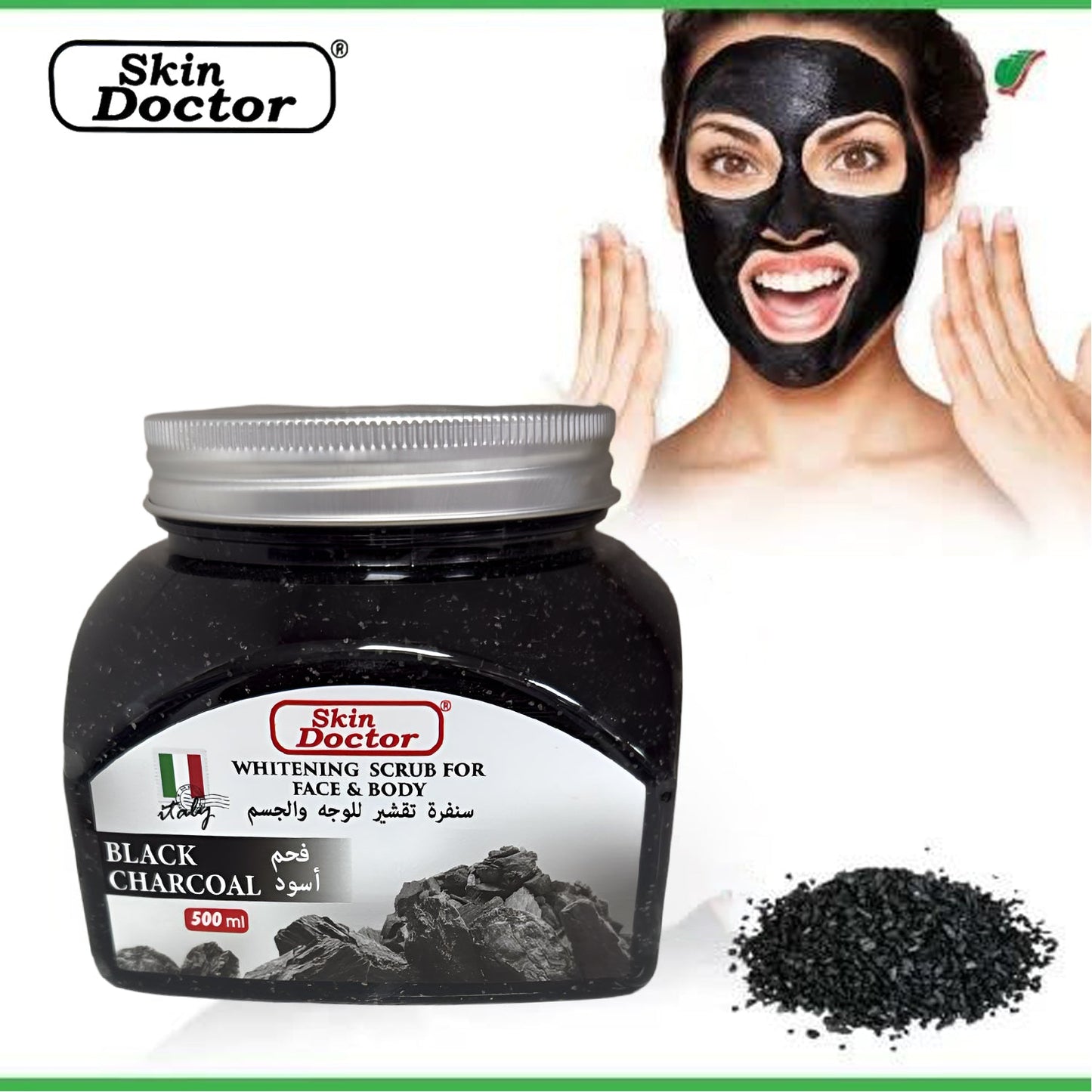 Black Charcoal Scrub For Face & Body 500g