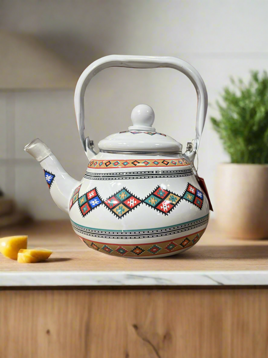 1.2 L Enamel Kettle - ابريق مزخرف