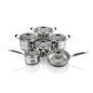 Almarjan 6 Pieces Amani Collection Stainless Steel Cookware Set