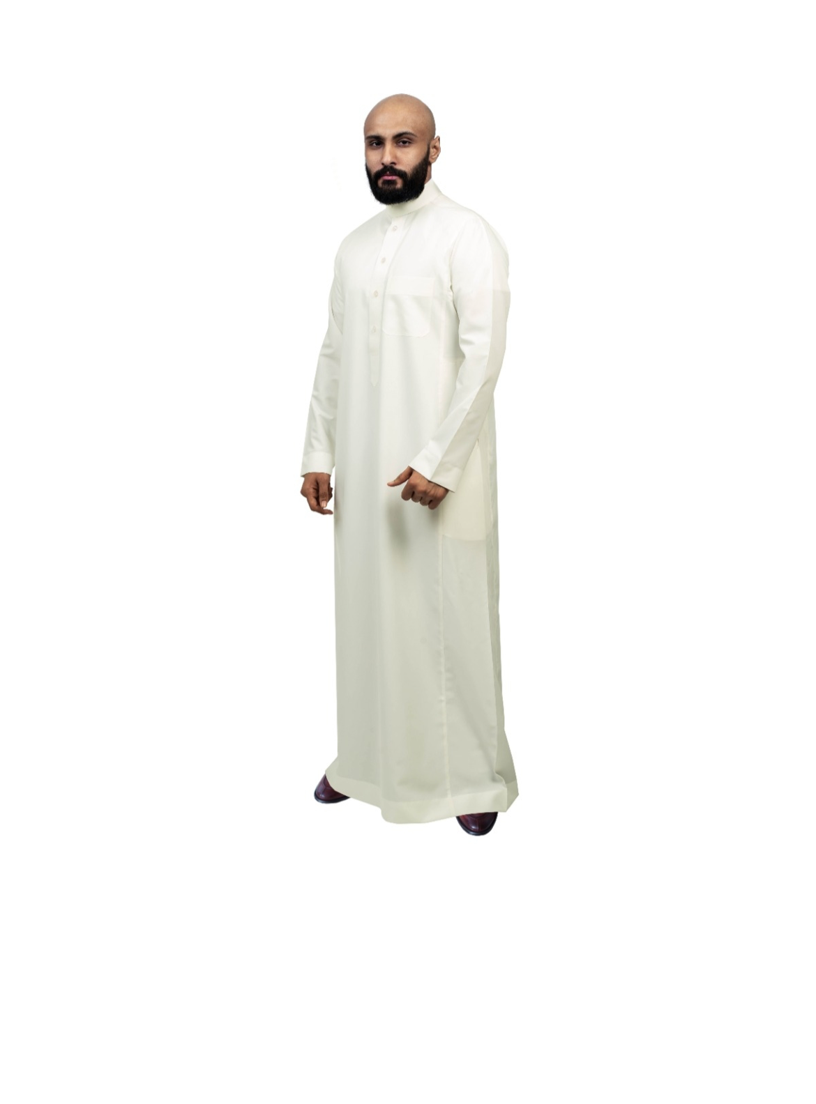 Daffah Summer Thobe - FILAMENT ‘cream’- ثوب من الدفة صيفي اللون كريم