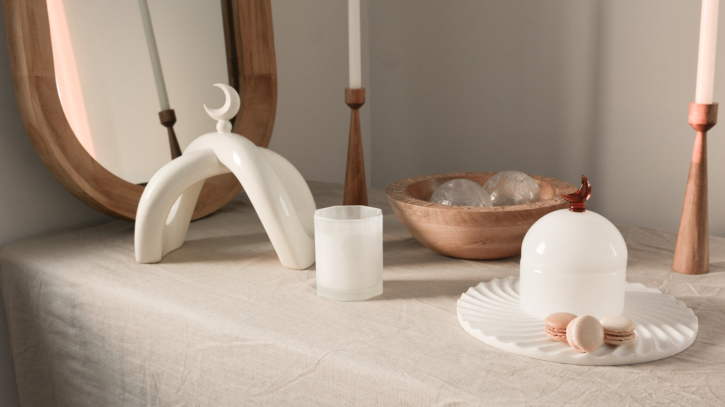 Glass Moon Dome Jar - Fullmoon