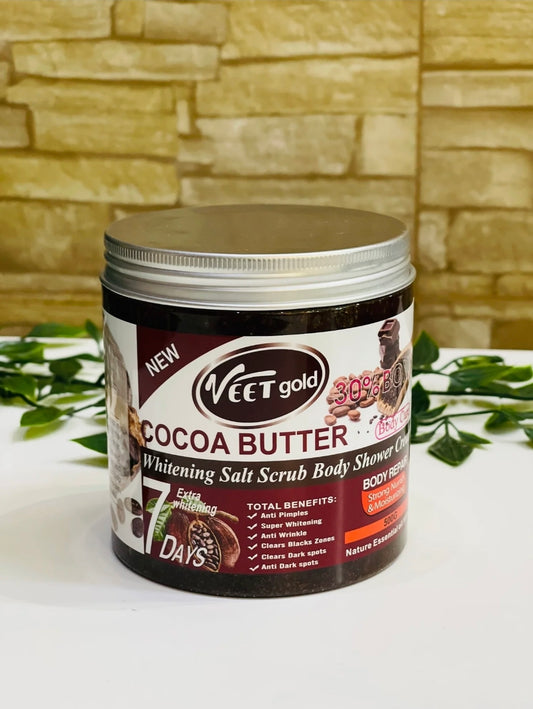 Veet Gold Cocoa Butter Super Whitening Salt Body Scrub