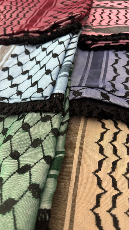 Echoes – Blue Mirage Kufiya (Keffiyeh) | Made in Jordan