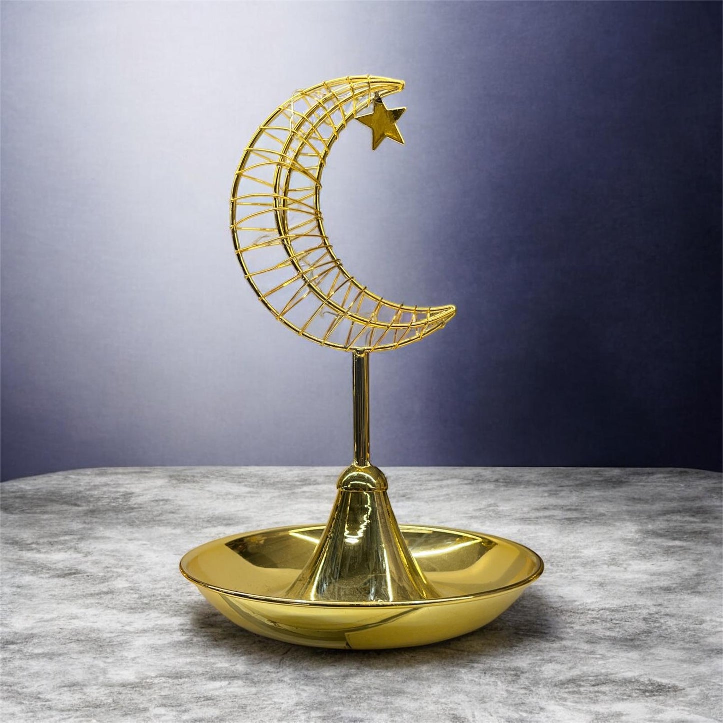 Ramadan Candy Tray with LED Gold