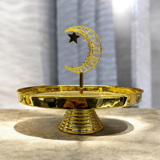 Ramadan Candy Tray with LED Gold large